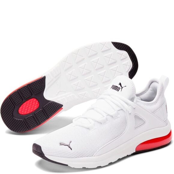 PUMA Electron 2.0 Puma White/High-Risk Red 9 D (M)